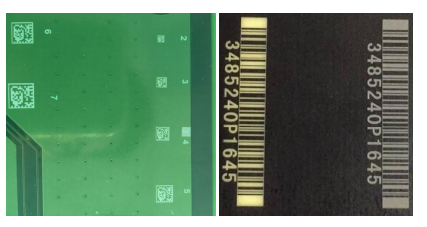 Marking barcode and data matric on PCB board
